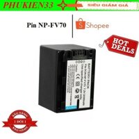 Pin sạc cho máy quay NP-FV70 tương thích với HDR-CX150E CX180E CX210E CX270E CX350E CX550E HDR-CX580E CX700E