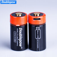 Pin Sạc CR123A 16340 USB Doublepow 650mAh 3.7V Dung Lượng Thực Dùng Cho Đèn Pin Siêu Sáng, Thiết Bị Điện
