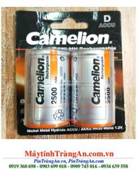 Pin sạc đại D 1.2v 2500mAh Camelion NH-D2500BP2 chính hãng _Vỉ 2 viên_Mẫu mới