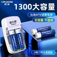 Pin sạc Delipu AA Bộ AAA cho đồ chơi, điều khiển từ xa, micro, pin sạc AA bán buôn
