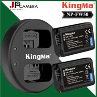 Pin Sạc đôi KINGMA cho NP-FW50 Sony + hộp đựng pin zin và thẻ nhớ