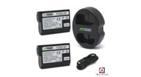 Pin - Sạc Đôi Wasabi Cổng USB Nikon EN-EL15: D600, D610, D750, D800, D800E, D810, D7000, D7100, D7200, D7500, D500