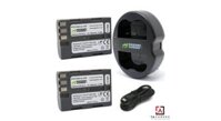 Pin - Sạc Đôi Wasabi Cổng USB Cho Nikon EN-EL3e: D50, D70, D70S, D80, D90, D100, D200, D300, D300S, D700