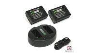Pin - Sạc Đôi Wasabi Cổng USB Cho Canon LP-E17: 750D, 760D, EOS M3, M5, Canon EOS RP...
