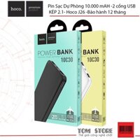 Pin Sạc Dự Phòng 10.000 mAH -2 cổng USB KÉP 2.1- Hoco J26