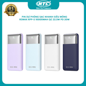Pin sạc dự phòng 10000mAh PD QC3.0 Remax RPP-5