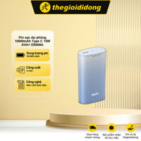 Pin sạc dự phòng 10000mAh Type C 15W AVA+ DS608A - Hàng chính hãng