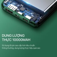 Pin Sạc Dự Phòng 10.000mAh ROBOT RT180 1 Output USB & 2 Input Micro/Type-C