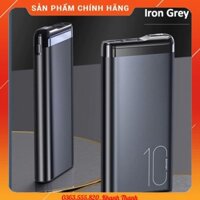 Pin sạc dự phòng 10.000mAh USAMS CD148 Green Chính hãng (Có LCD) - Bảo hành 12 Tháng