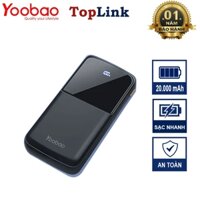 Pin Sạc Dự Phòng 10000mah/ 20000mah Yoobao Sạc Nhanh PD 20w/ QC 3.0/ SCP 22.5w 2USB+C Có Màn Hiển Thị BH 1 Năm
