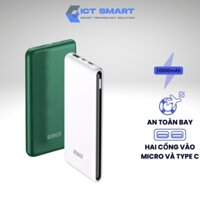 Pin Sạc Dự Phòng 10.000mAh ROBOT RT180 1 Output USB & 2 Input Micro/Type-C