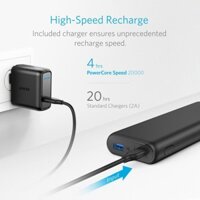 Pin sạc dự phòng 20000 mAh hỗ trợ sạc nhanh cho Smartphone / Tablet / Macbook  hiệu Anker Powercore Speed Type-C & USB