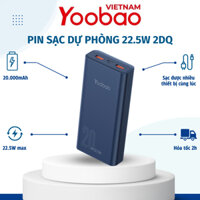 Pin sạc dự phòng 20000mAh 2DQ Yoobao PD 20 Sạc nhanh công suất 22,5W- Dùng cho Iphone 11,12, Huawei