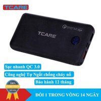 Pin sạc dự phòng 20000mAh sạc nhanh QC 3.0 Tcare T202 Hiển Thị Pin LCD