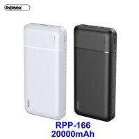 Pin Sạc Dự Phòng 20000mAh Remax RPP-166 Lango Series Fast Charing 2.1A Tích Hợp 2 Cổng USB