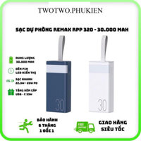 Pin sạc dự phòng 30.000 mah REMAX RPP 320 sạc nhanh Pin Dự Phòng Phụ Kiện Led