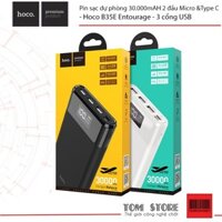 Pin sạc dự phòng 30.000mAH 2 đầu Micro &Type C - Hoco B35E Entourage