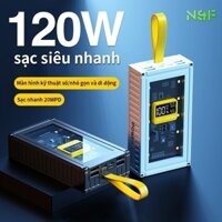 Pin Sạc dự phòng 30000mAh 4 cổng siêu nhanh Cổng sạc nhanh tổng 120W có màn hình LED hiện phần trăm HKDOTI