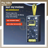 Pin sạc dự phòng 50000mah sạc nhanh 120W kèm dây tiện dụng sạc nhiều thiết bị cùng lúc FengZhi Life