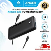 Pin sạc dự phòng ANKER 335 PowerCore 20K hỗ trợ sạc nhanh PD 20W - A1288