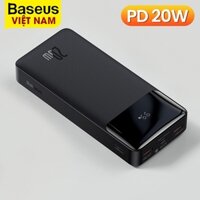Pin sạc dự phòng Baseus dung lượng 10000mAh, công suất 20W, màn hình LED hiển thị phần trăm pin, sạc nhanh cho iPhone, Samsung, Xiaomi,... - phân phối chính hãng tại Baseus Việt Nam