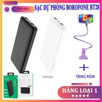 PIN SẠC DỰ PHÒNG BOROFONE BT28 10.00 mAh | HÀNG CHÍNH HÃNG CAO CẤP | TẶNG KÈM KẸP ĐIỆN THOẠI ĐUÔI KHỈ ĐA NĂNG