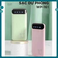 Pin sạc dự phòng chính hãng 10000mAh WP-161 sạc 2 thiết bị cùng lúc, sạc nhanh 2.1A, bảo hành 6 tháng Hot NEW shop6808
