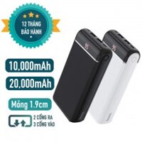 Pin sạc dự phòng chính hãng 10000mAh Hoco J59  lõi pin polymer loại A + hiệu suất cao, hỗ trợ sạc nhanh  2 cổng 2.1A