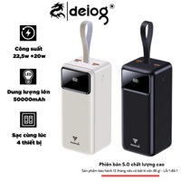 Pin sạc dự phòng chính hãng PHANTOM P11 50000mAh sạc cùng lúc 3 thiết bị hỗ trợ QC 22.5 và PD 20W