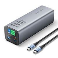 Pin sạc dự phòng công suất cao Vention 27000mAh Power Bank 140W - FHV ( cho Laptop/ Tablet/ Smartphone)