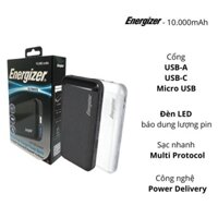 Pin sạc dự phòng Energizer UE10030MP sạc nhanh 18W