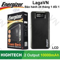 Pin sạc dự phòng Energizer 10000mAh 2 cổng USB có LCD - UE10018