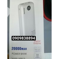 Pin Sạc Dự Phòng Hammer HAM-16 20.000mAh