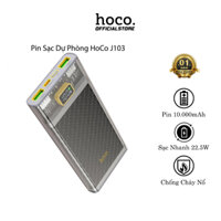 Pin Sạc Dự Phòng Hoco J103 (10000mAh) & Hoco J103A (20000mAh), Sạc Nhanh 22.5W, Siêu Bền, Chống Cháy Nổ, Có Led Hiển Thị