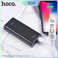 Pin Sạc Dự Phòng Hoco J45 10000mAh - Có đèn Led, Hỗ Trợ 2 Cổng Sạc Chất Liệu PC Chống Cháy
