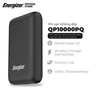 Pin Sạc Dự Phòng Không Dây Energizer QP10000PQ 10000mAh-Sạc Nhanh Đa Nền Tảng PD/QC 3.0 - Chính Hãng