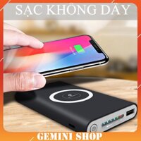 Pin sạc dự phòng không dây 10000 Mah tích hợp sạc không dây -phukiensotvt