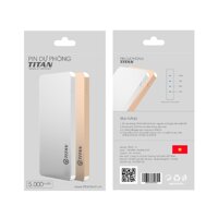 PIN SẠC DỰ PHÒNG KIM LOẠI CAO CẤP 5000mAH TITAN P1