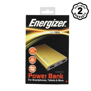 Pin sạc dự phòng Li-Po 2 cổng Energizer UE8003 8000mAh