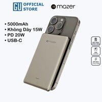 Pin Sạc Dự Phòng Mazer MagAir19 Siêu Mỏng Dung Lượng 5000mAh PD20W Không Dây 15W