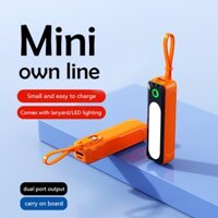 Pin Sạc Dự Phòng Mini 5000mAh Hình Viên Thuốc Có Đầu Ra Type-C USB Và Thiết Kế Sáng Tạo Cho iPhone Huawei