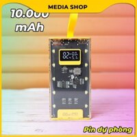 Pin Sạc Dự Phòng Mobile Power Bank 66W 10.000mAh (Đo Công Suất, Thiết Kế Trong Suốt) - Bảo Hành Lỗi 1 Đổi 1
