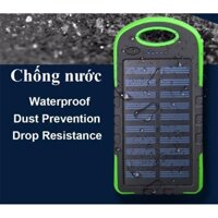 Pin sạc dự phòng năng lượng mặt trời- chống nước có đèn pin 2019