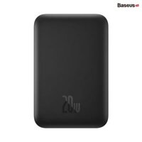 Pin sạc dự phòng OS-Baseus Magnetic Mini Air Wireless Fast Charge Power Bank 6000mAh 20W Cluster Black（With Simple Series Charging Cable Type-C to Type-C (20V/3A) 30cm Black)