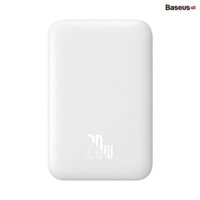 Pin sạc dự phòng OS-Baseus Magnetic Mini Air Wireless Fast Charge Power Bank 6000mAh 20W Stellar White（With Simple Series Charging Cable Type-C to Type-C (20V/3A) 30cm White)