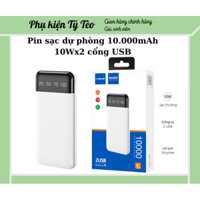 PIN SẠC DỰ PHÒNG PESTON 10.000mAh - 2 cổng USB đầu 2A. BẢO HÀNH 06 THÁNG LỖI ĐỔI 1-1