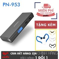 Pin sạc dự phòng Pineng PN 953 10000mAh LCD - Hỗ trợ sạc nhanh (ĐEN) + Tặng Tai Nghe Móc Tai Kingrays EA4015