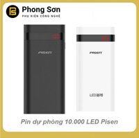 Pin Sạc Dự Phòng Pisen 10000 mah LED Gen2 (Hiển thị % pin bằng đèn LED)