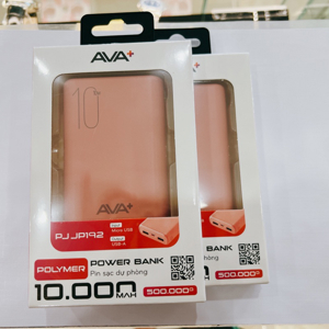 Pin sạc dự phòng Polymer AVA+ PJ JP192 10.000 mAh