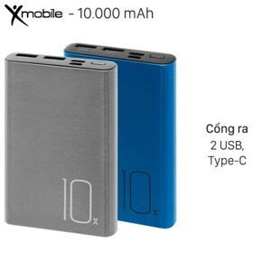 Pin sạc dự phòng Polymer Type C Xmobile PJ JP190ST 10.000 mAh